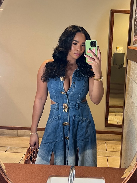Urban Revivo Jackets & Blazers - Urban Revivo Ombré Denim Dress